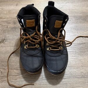 Keds Black Boots with Brown Laces